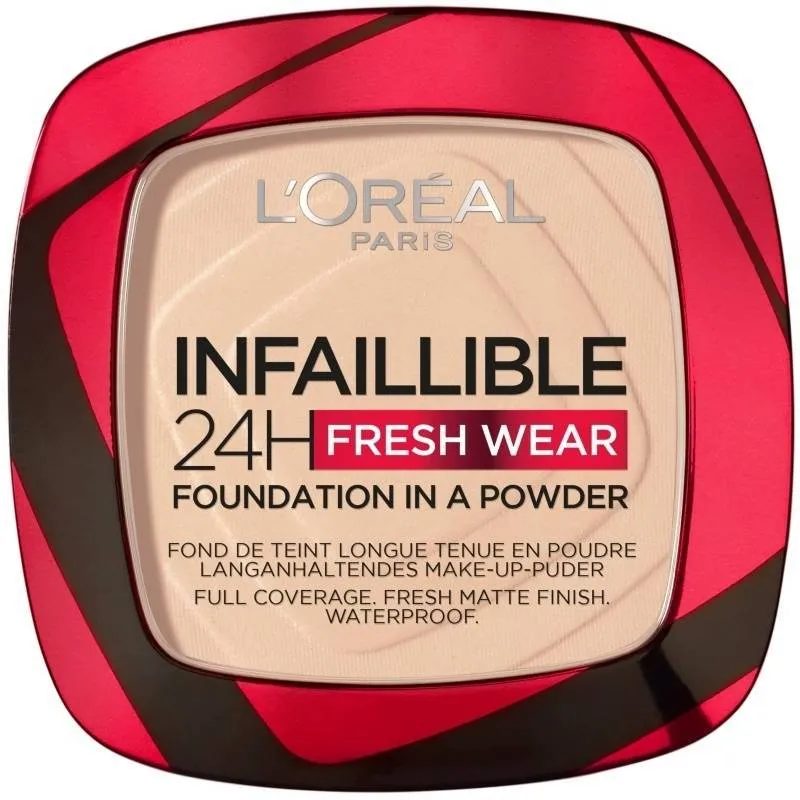 L'Oréal Paris Cosmetics Infaillible 24h Fresh Wear Powder Foundation 9 gr. - 20 Ivory