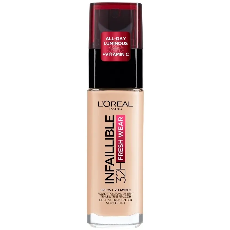 L'Oréal Paris Cosmetics Infaillible Fresh Wear 32H Liquid Foundation 30 ml - 20 Ivory