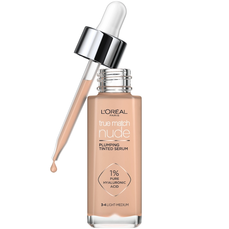 L'Oréal Paris Cosmetics True Match Nude Plumping Tinted Serum 30 ml - No. 3-4 Light-Medium