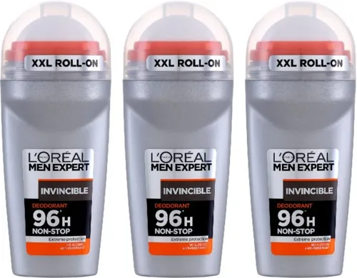 L'Oréal Paris Men Expert Deo 96h Invicible Extreme Protection Roll-on Trio