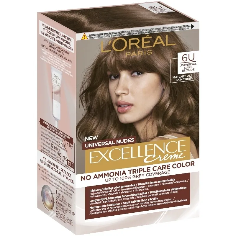 L'Oréal Paris Excellence Universal Nudes 192 ml - 6U Dark Blonde