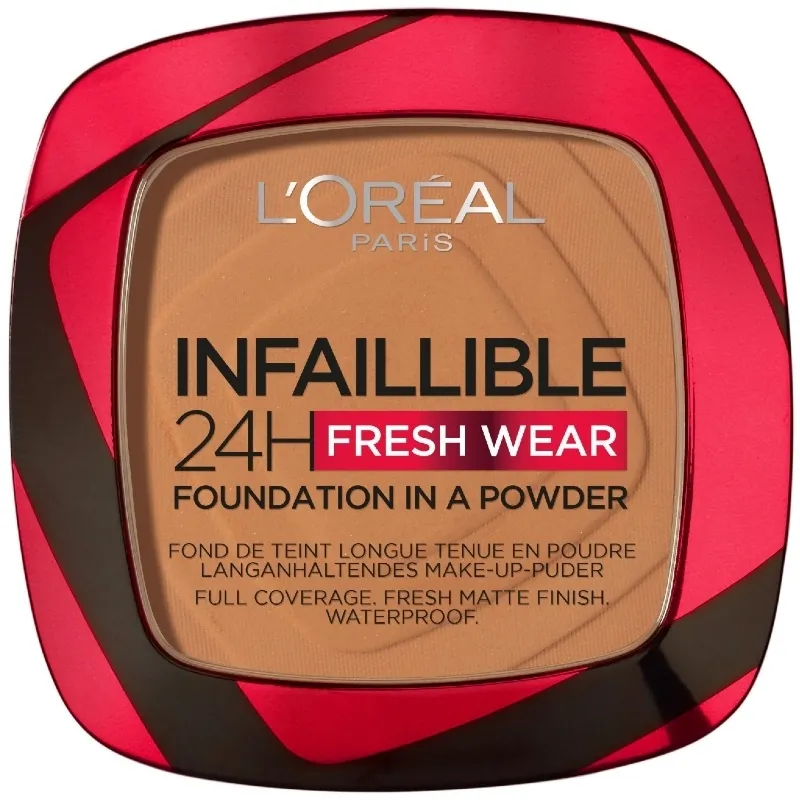 L'Oréal Paris Infaillible 24h Fresh Wear Powder Foundation 9 gr. - 330 Hazelnut