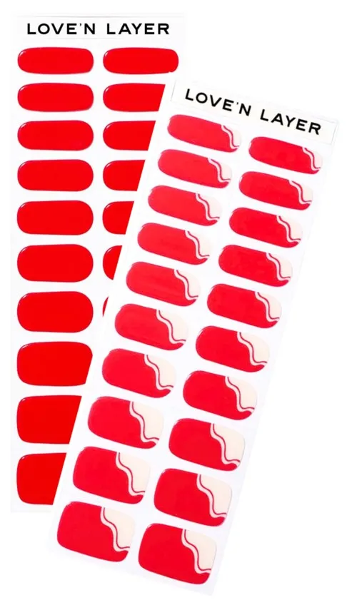 Love'n Layer Mix Solid & Swirl ​Lady Red​
