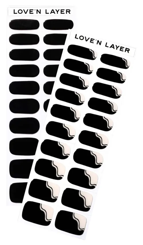 Love'n Layer Mix Solid & Swirl ​Night Black​