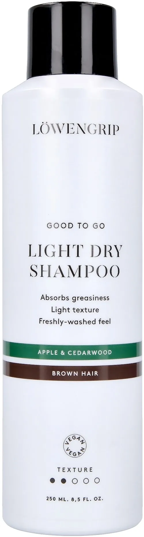 Löwengrip Apple & Cedarwood Good To Go Light Dry Shampoo for Brown Hair 250 ml