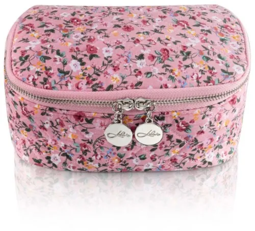 LULU'S ACCESSORIES Cosmetic Case Floral Rose