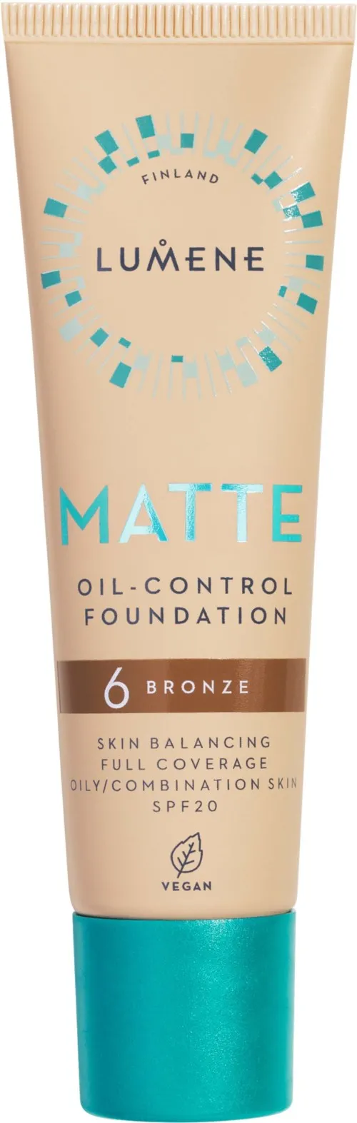 Lumene Matte Oil-Control Foundation SPF20 6 Bronze