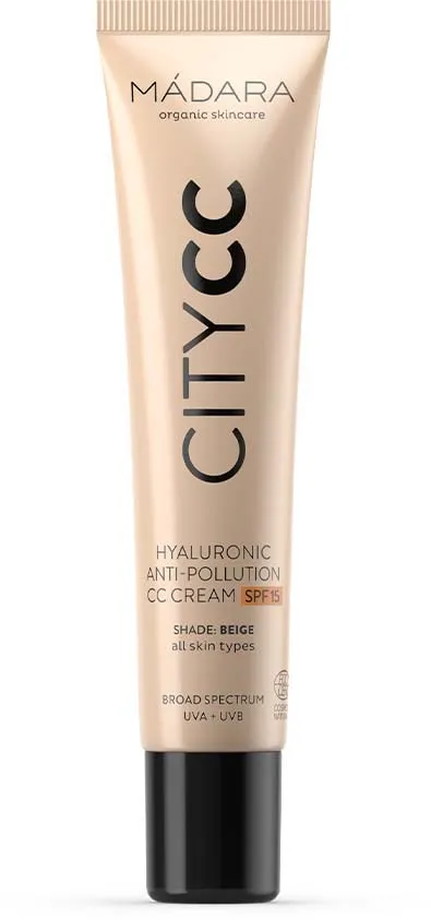 Mádara Skincare City CC Hyaluronic Anti-Pollution CC Cream SPF 15 Beige
