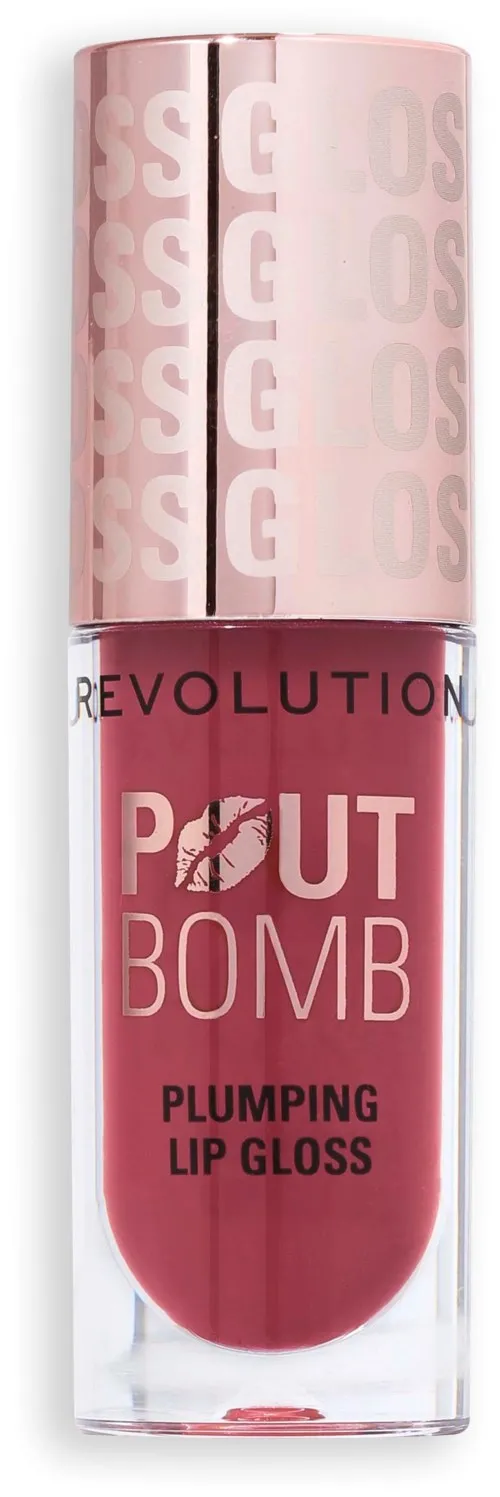 Revolution Beauty London Pout Bomb Plumping Gloss Wild Mauve Pink