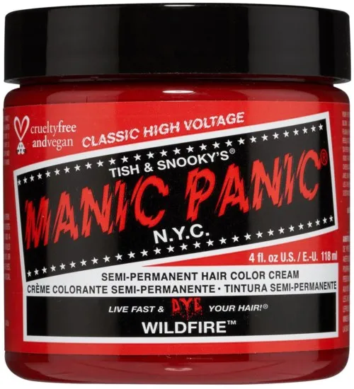 Manic Panic Semi-Permanent Hair Color Cream Wildfire