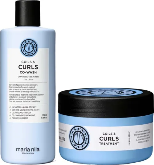 maria nila Coils & Curls Bundle Conditioner Wash 350 ml & Masque 250 ml