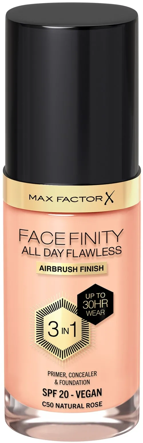 Max Factor Facefinity All Day Flawness 3in1 Liquid Foundation C50 Natural Rose