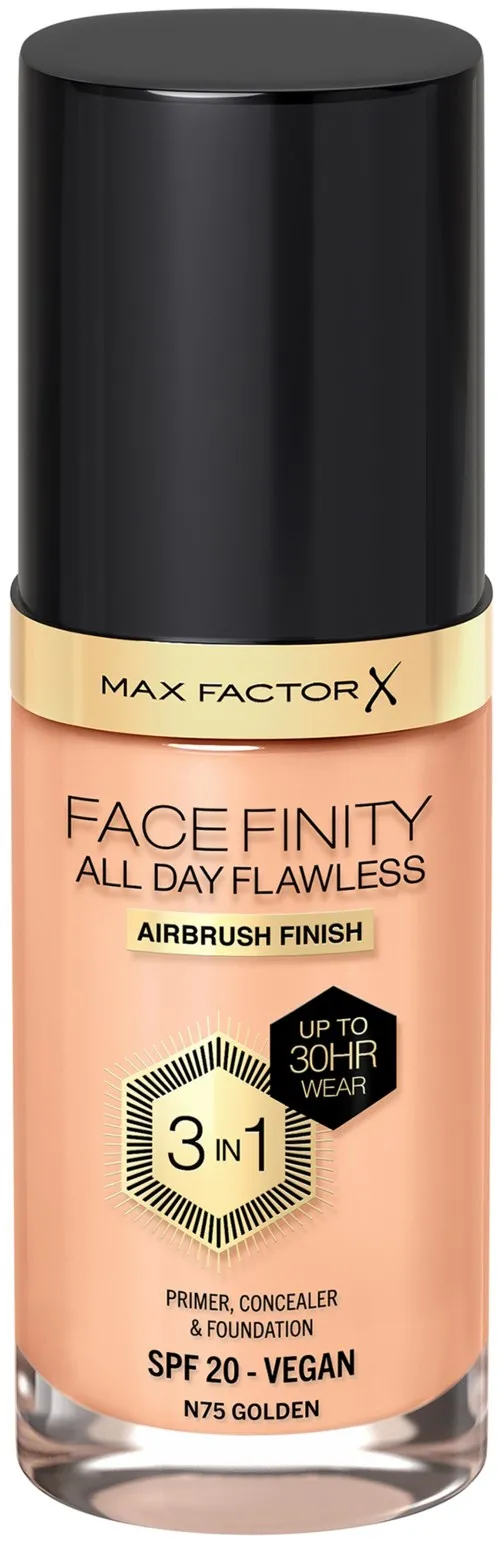 Max Factor Facefinity All Day Flawless 3in1 Liquid Foundation 75 Golden