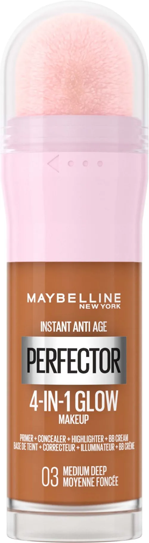 Maybelline New York Instant Perfector Multi-Use Glow Liquid Makeup 03 Medium Deep