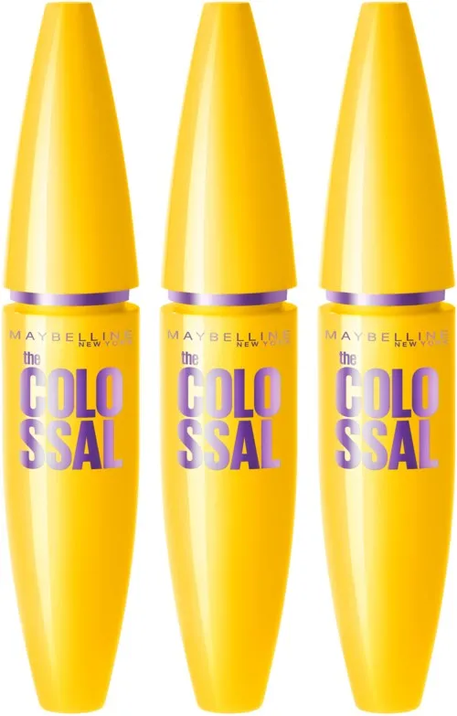 Maybelline New York Volum Express Colossal Glam Black x 3