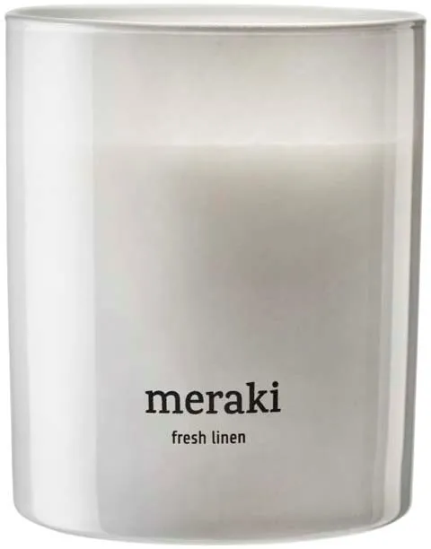 Meraki Fresh Linen Scented Candle Medium