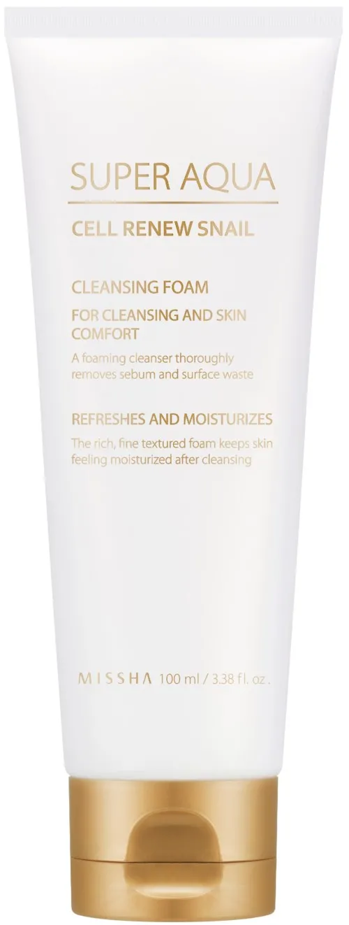 MISSHA Super Aqua Cell Renew Snail Cleansing Foam 100 ml