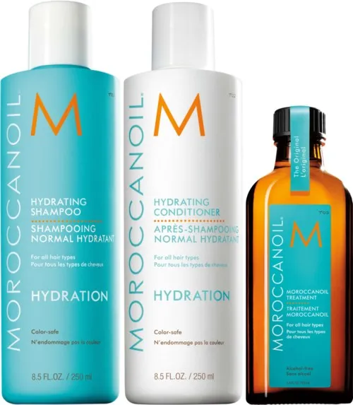 Moroccanoil Hydration Bundle Shampoo 250 ml & Conditioner 250 ml & Treatment Oil 100 ml