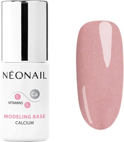 NEONAIL UV Gel Polish Modeling Base Calcium Pink Quartz