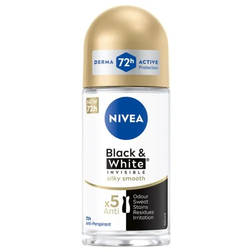 NIVEA Black & White Silky Smooth Roll On 50 ml
