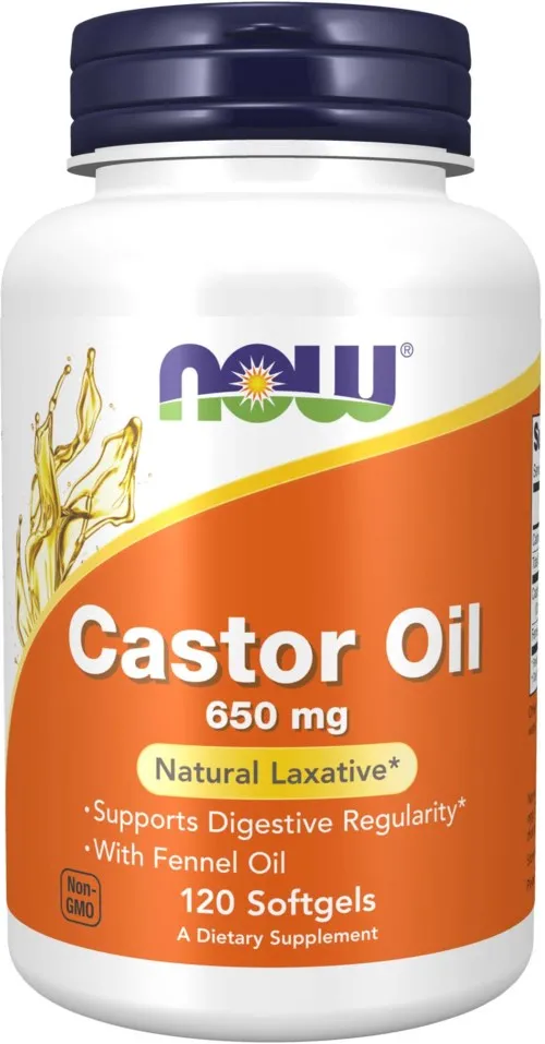 NOW Castor Oil 650 mg 120 St.