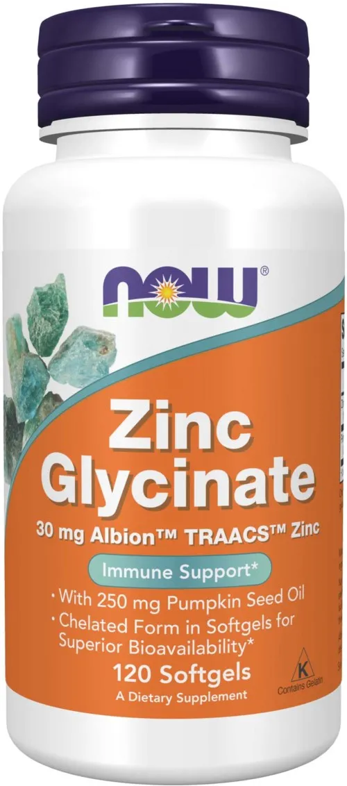 NOW Zinc Glycinate 30 Mg 120 St.