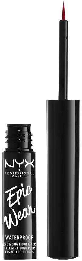 NYX PROFESSIONAL MAKEUP Epic Wear Eye & Body Liquid Liner Waterproof Red