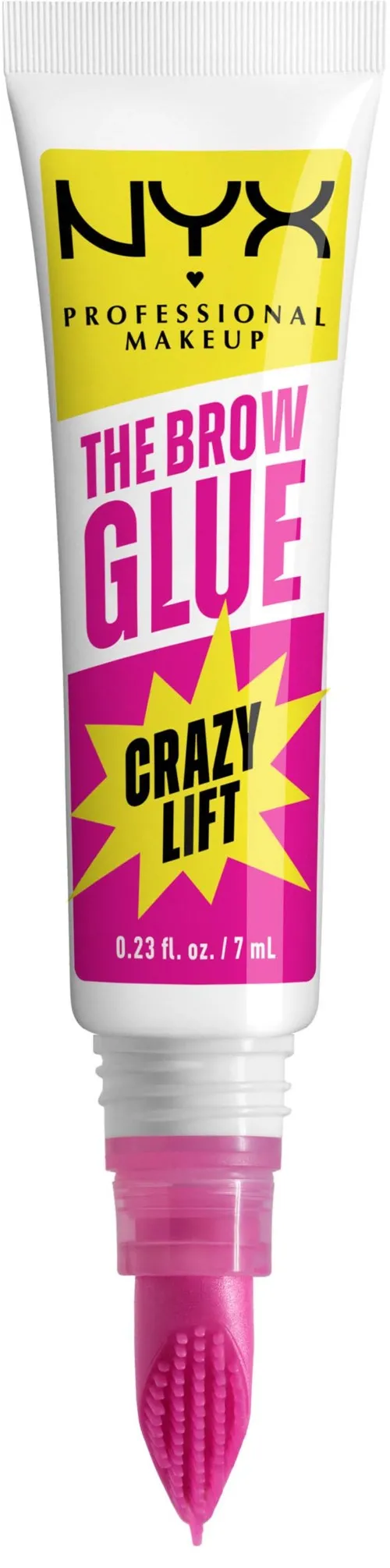 NYX PROFESSIONAL MAKEUP The Brow Glue Crazy Lift 01 Transparent