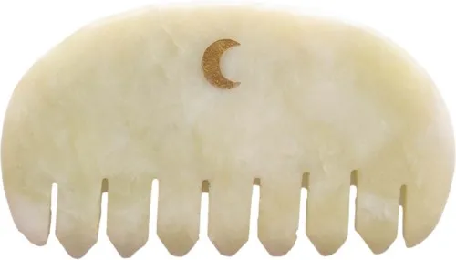 Oh La Moon Scalp Gua Sha Comb - Jade 57 g