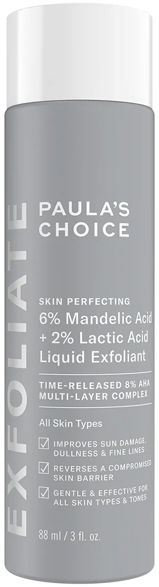 Skin Perfecting 6% Mandelic Acid + 2% Lactic Acid Liquid Exfoliant