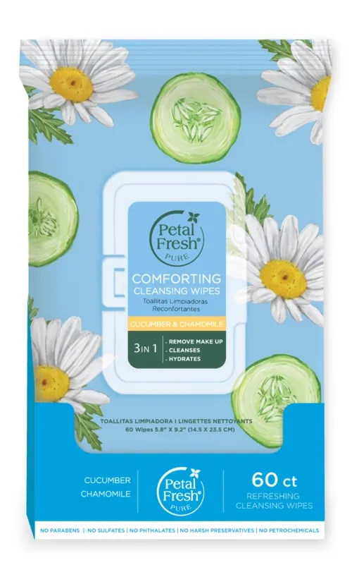 Petal Fresh Pure Comforting Cucumber & Chamomile Cleansing Wipes