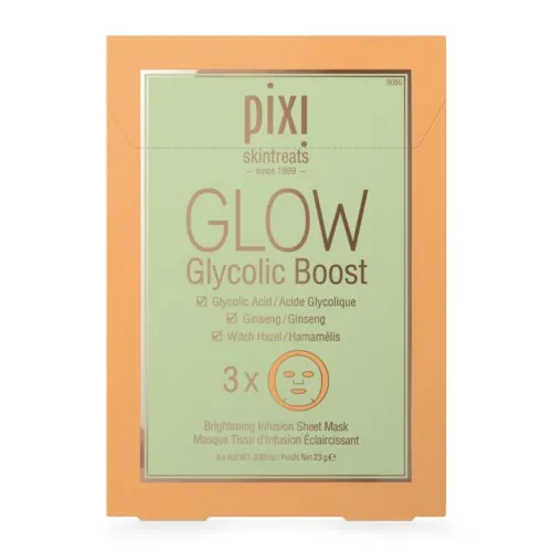 PIXI Glow Tonic Family Glow Glycolic Boost Sheet Masks