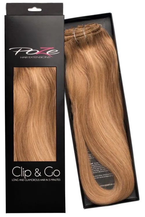 Poze Hairextensions Clip & Go Extensions 50 cm 10B/8B Brown Ash Blonde Mix