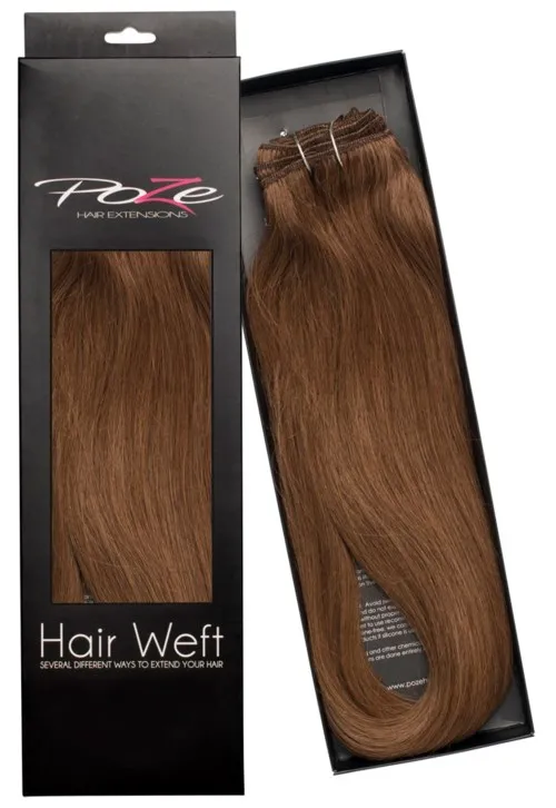 Poze Hairextensions Hair Weft 50 cm 7BN Mocca Brown