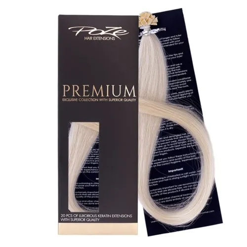 Poze Hairextensions Keratin Premium Extensions 50 cm 12NA Platinum