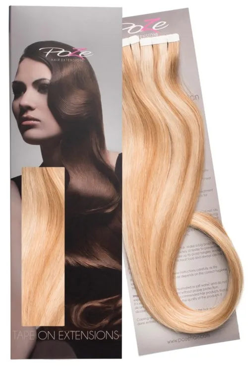 Poze Hairextensions Tape On Extensions 60 cm P12NA/10B Sunkissed Beige