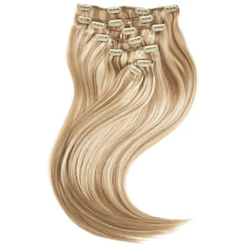 Rapunzel of Sweden Classic Clip-ins Straight / Medium Volume / 7 pieces 40 cm M7.3/10.8 Cendre Ash Blonde Mix