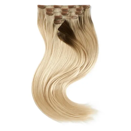 Rapunzel of Sweden Sleek Clip-on set 7 pieces 50 cm Dark Cool Blonde ColorMelt C2.2/10.5