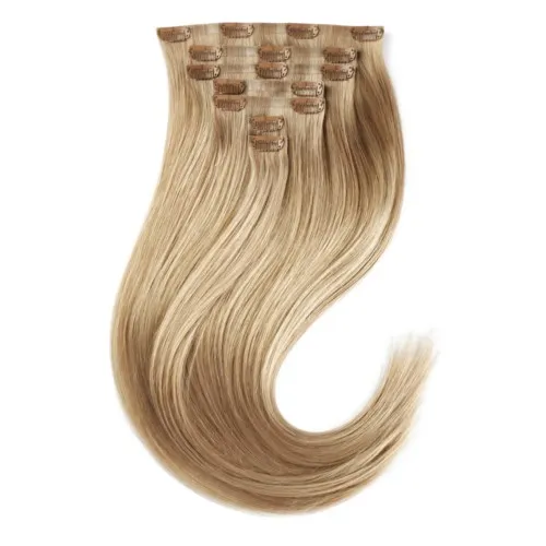 Rapunzel of Sweden Sleek Clip-on set 7 pieces 50 cm Sandy Blonde Balayage B7.5/10.7