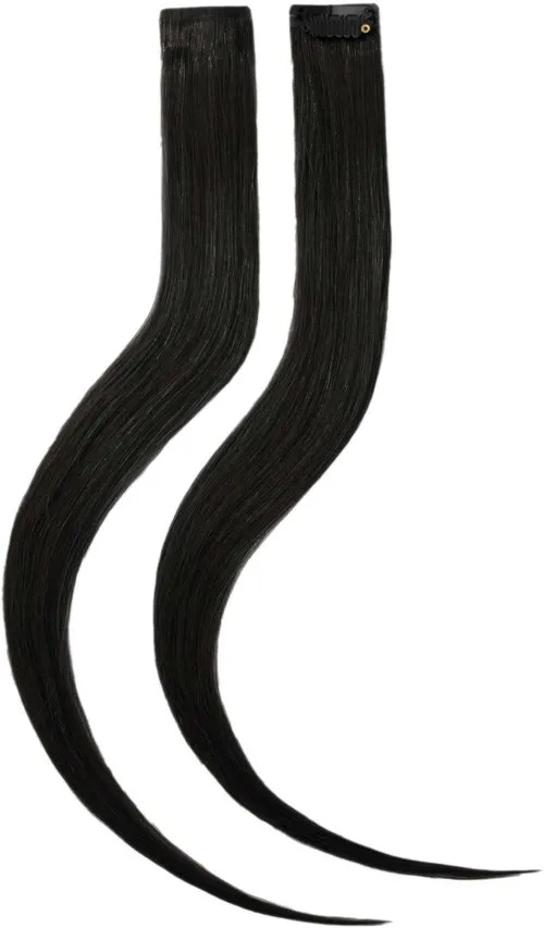 Rapunzel of Sweden Single Invisible Clip-ins Straight / 2 pieces40 cm 1.0 Black