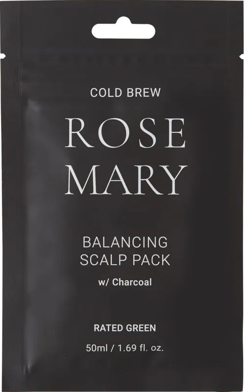 Rated Green Scalp Pack Cold Brew Rosemary Balancing Scalp Pack Charcoal 50 ml