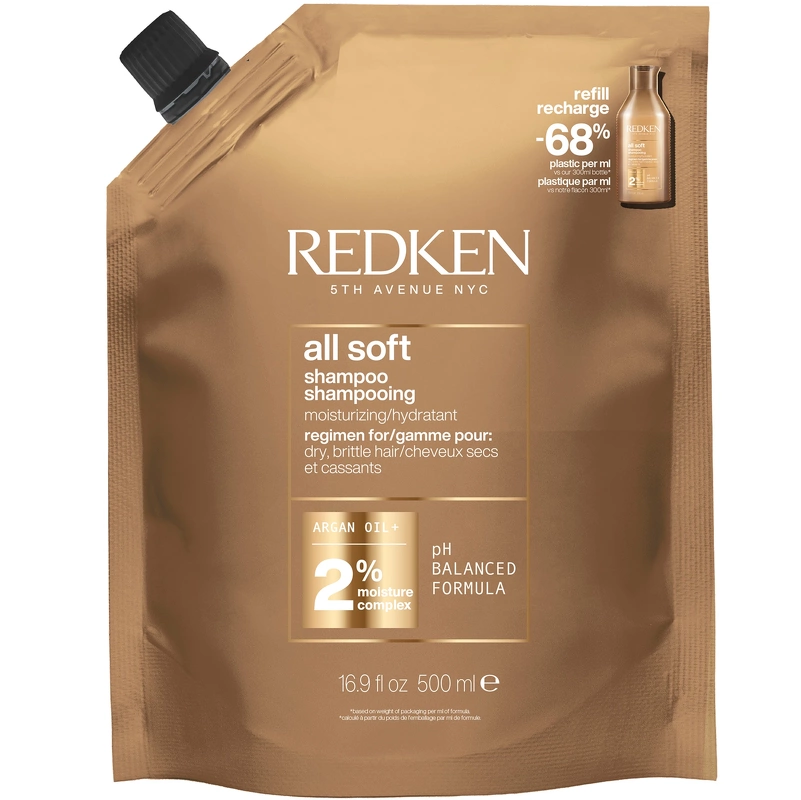 Redken All Soft All Soft Shampoo Refill 500 ml (Limited Edition)