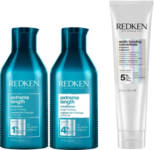 Redken Extreme Length Shampoo 300 ml & Conditioner 300 ml & Leave-in 150 ml