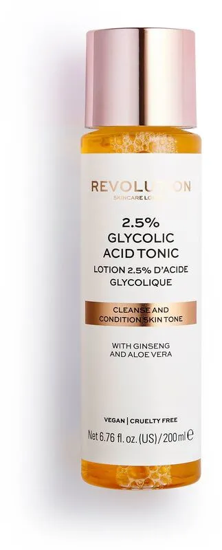 Revolution Beauty London 2.5% Glycolic Acid Toner 200 ml