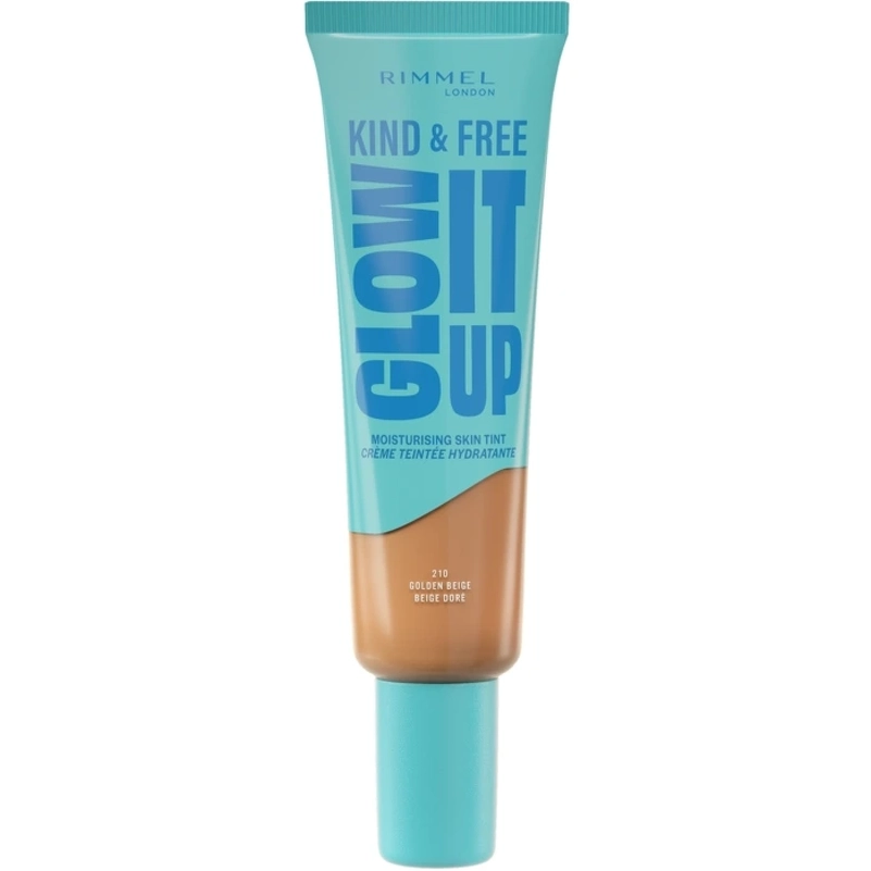 RIMMEL Kind & Free Glow It Up Skin Tint 30 ml - Golden beige 210