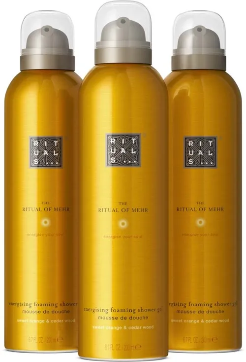 Rituals The Ritual of Mehr Bundle Foaming Shower Gel - Citrus & Woody 200 ml x 3