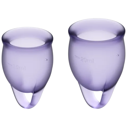 Satisfyer Feel Confident Menstrual Cup Lila