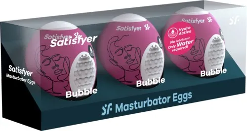 Satisfyer Masturbator Egg Set Bubble 3 St.