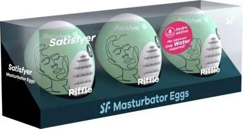 Satisfyer Masturbator Egg Set Riffle 3 St.
