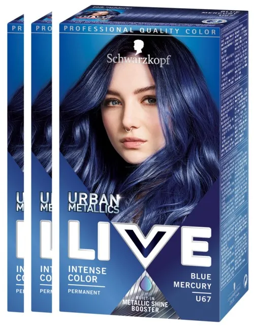 Schwarzkopf Live Color U67 Blue Mercury 3-pack